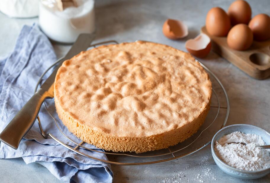 Blitz-Biskuit mit ganzen Eiern mit dem Thermomix®