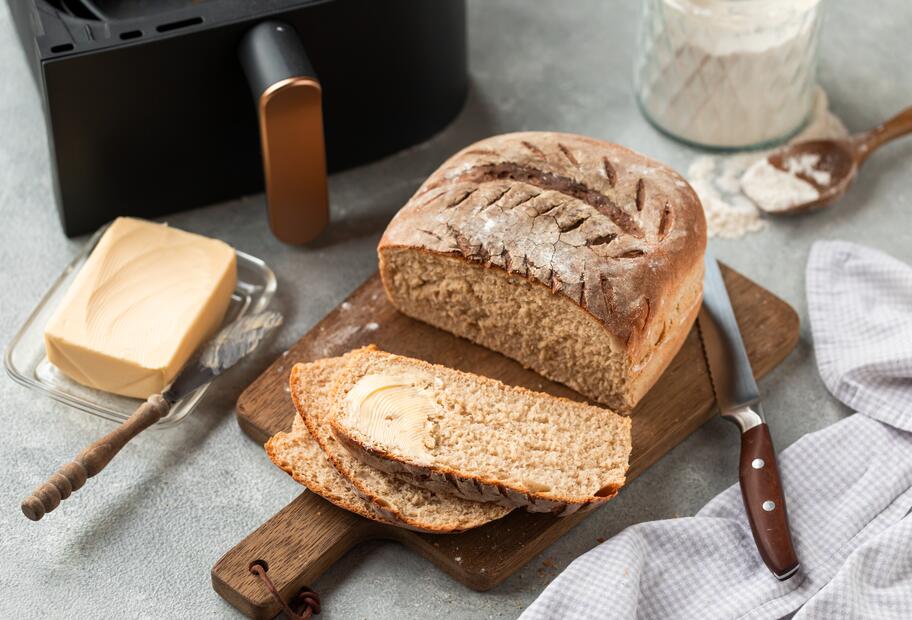 Dinkel-Joghurtkruste im Airfryer