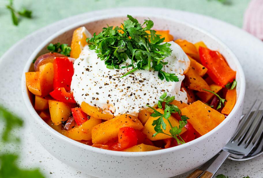 Einfaches Paprika-Gulasch