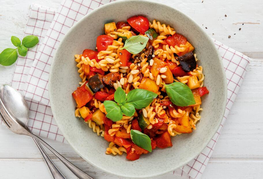 15-Minuten-Ratatouille-Pasta