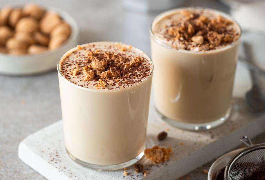 Cappuccino-Creme im Glas