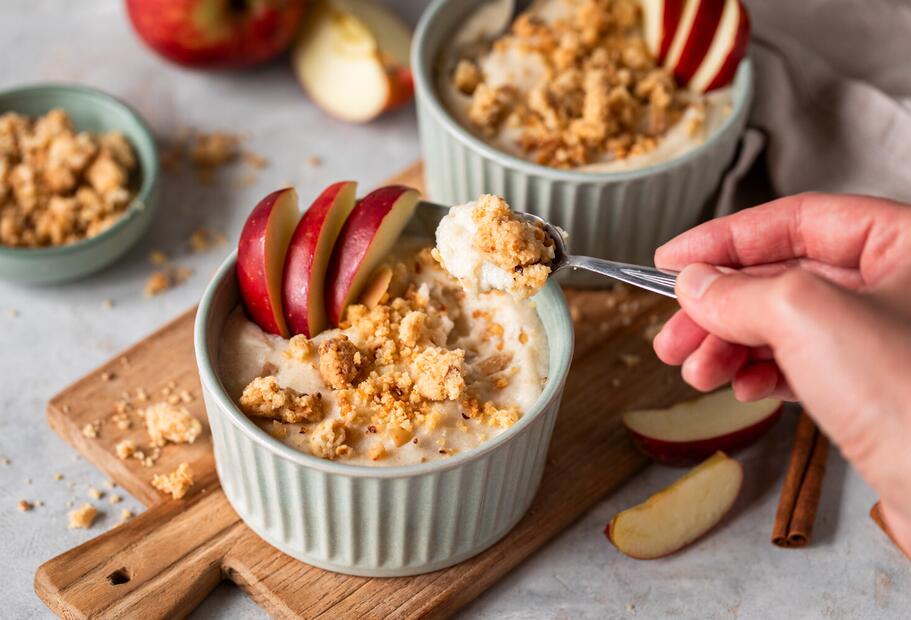 Grießbrei Apple Pie Style