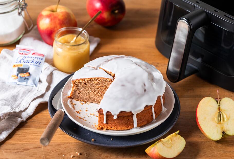 Apfelmuskuchen aus dem Airfryer