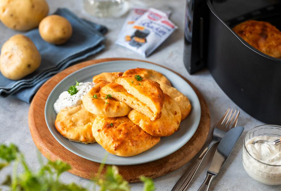 Einfache Kartoffelküchlein aus dem Airfryer