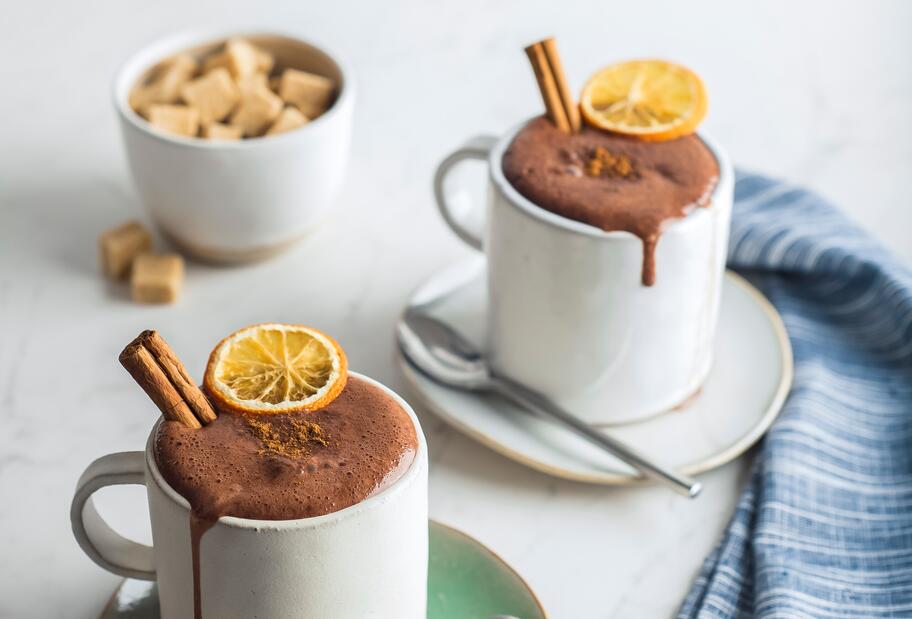 Heiße Schoko-Orange