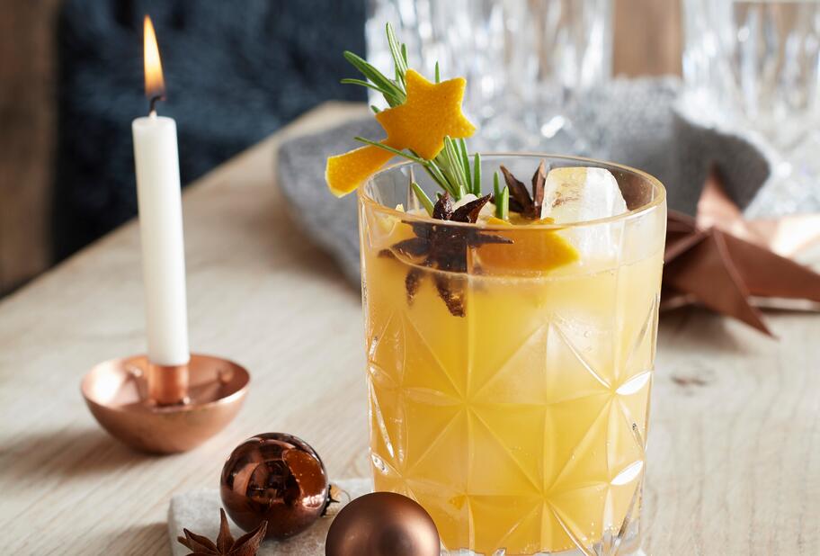 Winterlicher Orangen-Cocktail