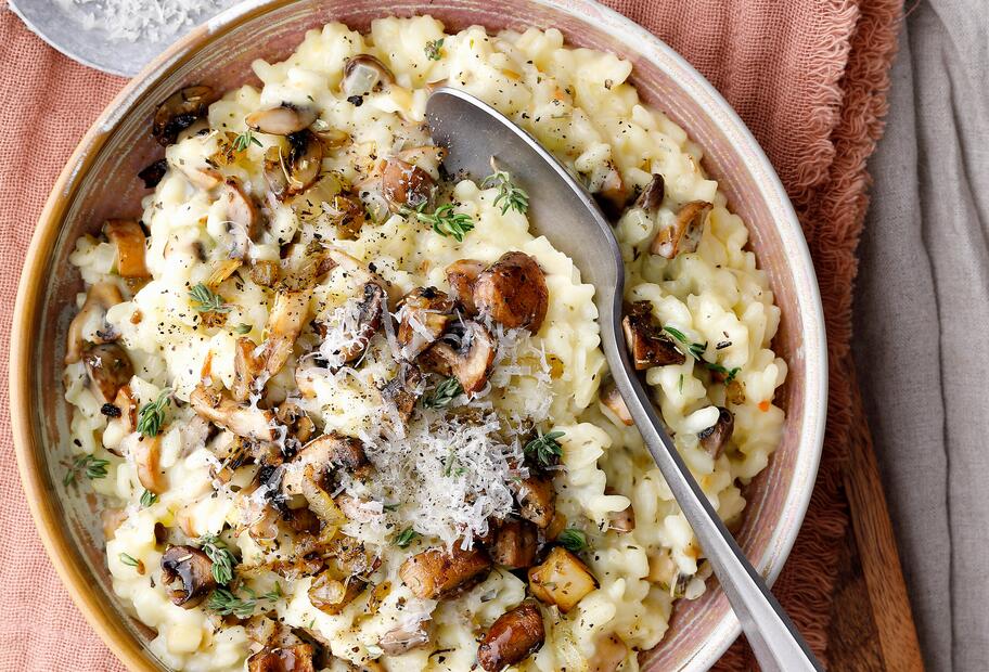 Cremiges Pilz-Risotto