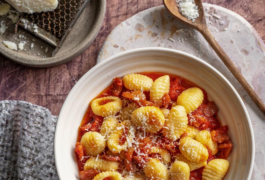 Gnocchi Amatriciana wie von Jamie Oliver