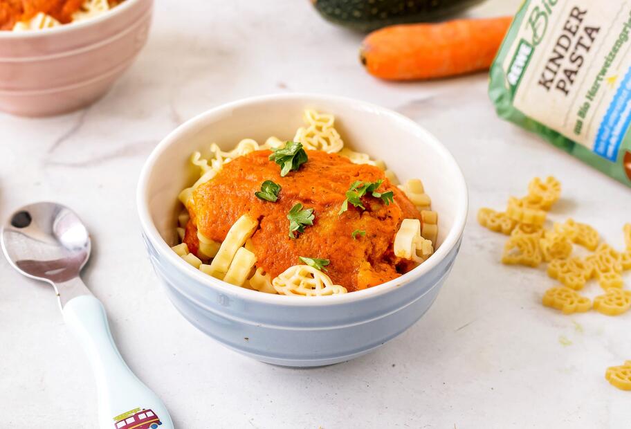 Kinderpasta mit verstecktem Gemüse