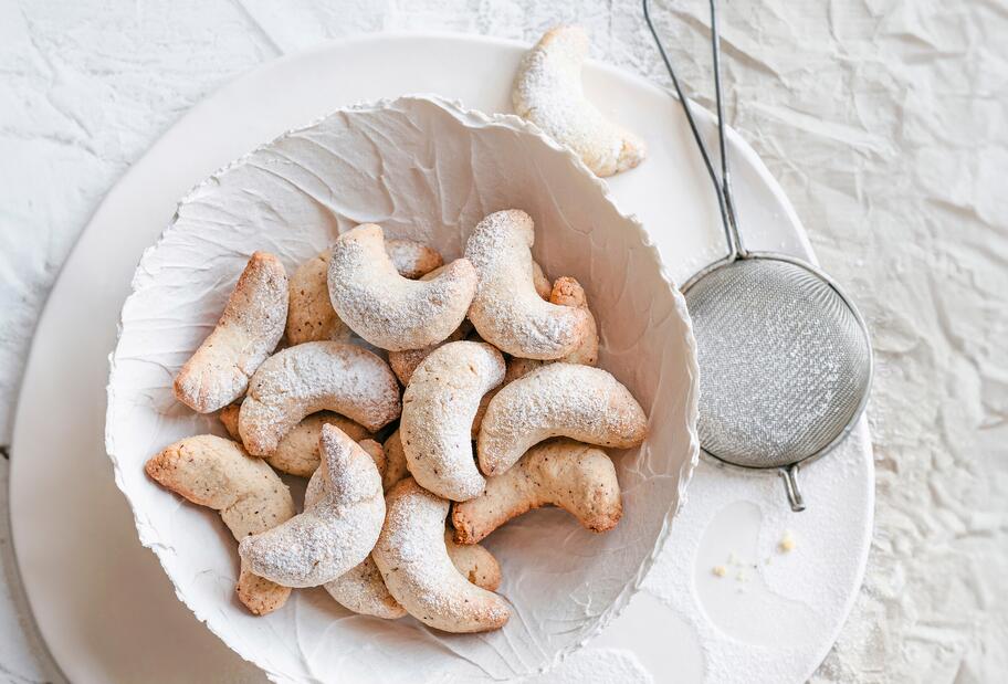 Haselnuss-Vanille-Kipferl