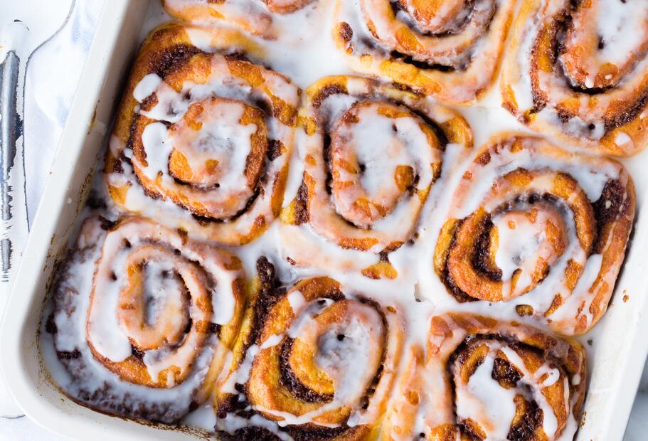 Karottenkuchen-Zimtschnecken