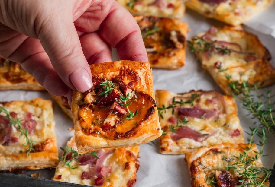 Schnelle Blätterteig-Fingerfood-Bites