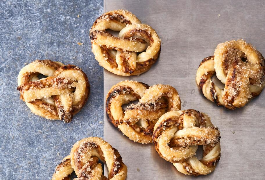 Schnelle Spekulatius-Brezeln