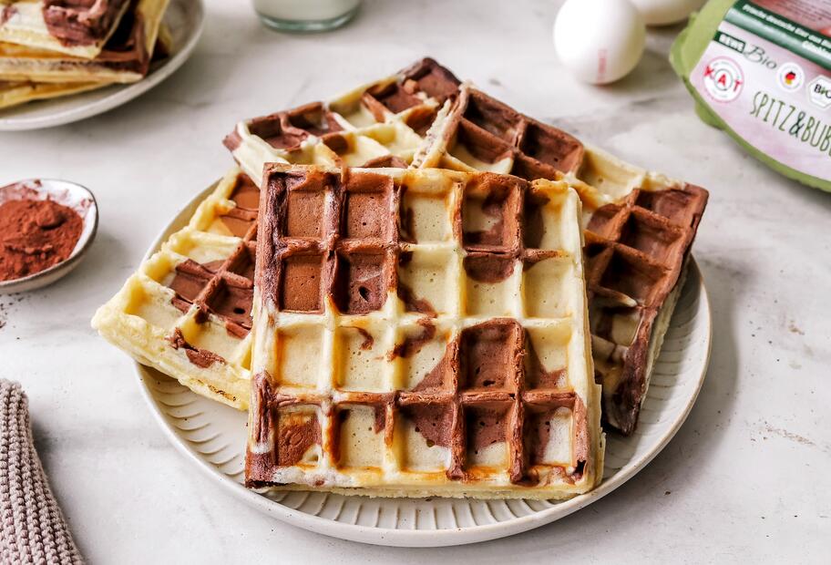 Kuhflecken-Waffeln