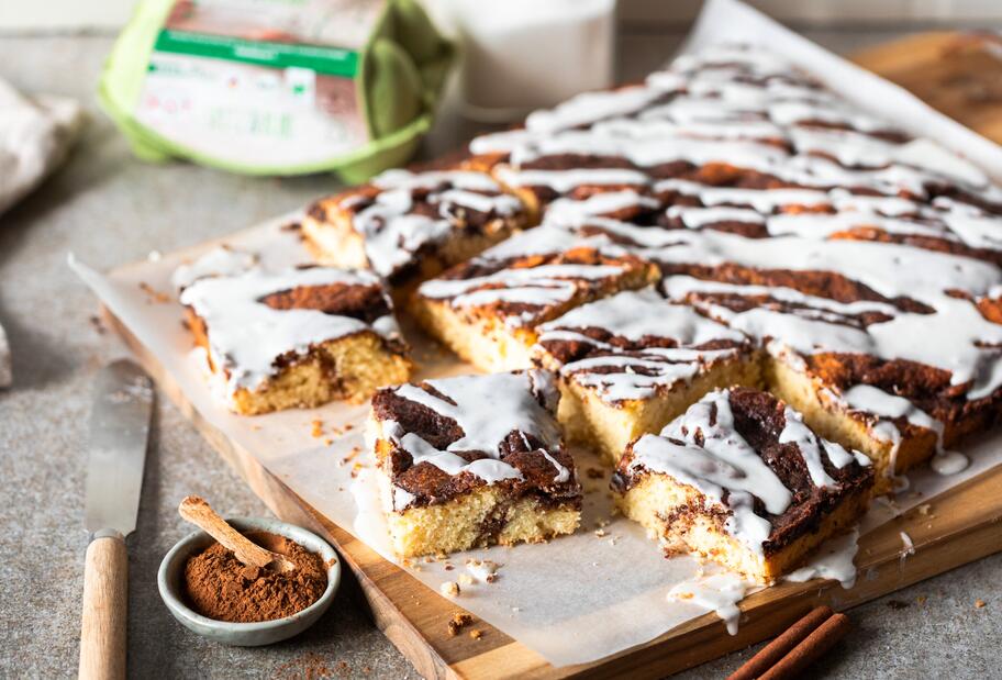 Zimtschneckenkuchen vom Blech
