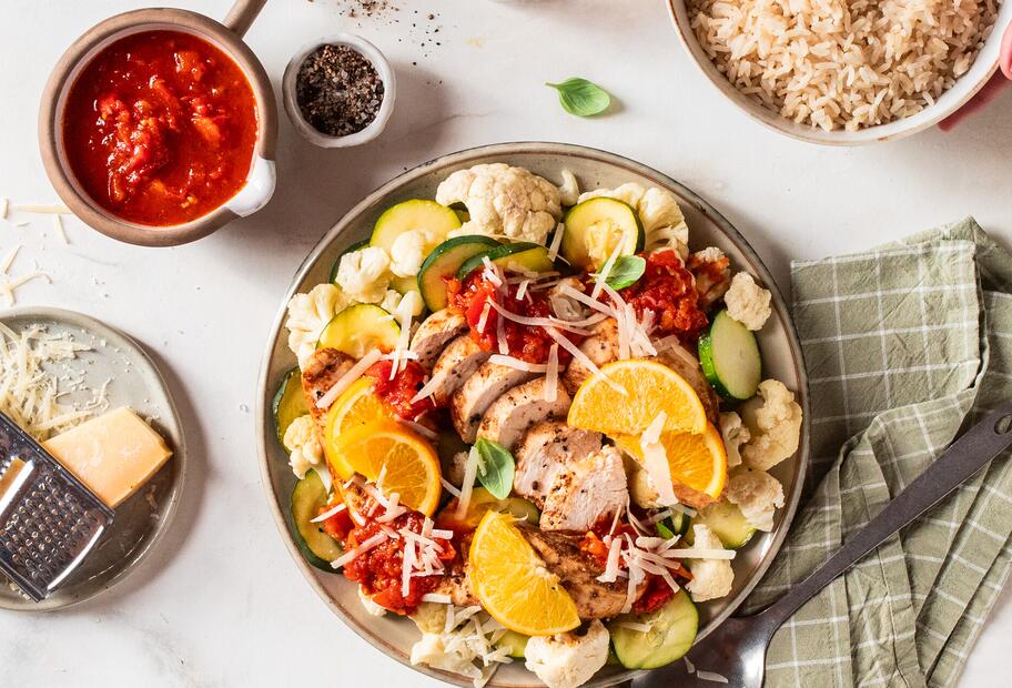 Italienisch all in one Kochen mit Hähnchen