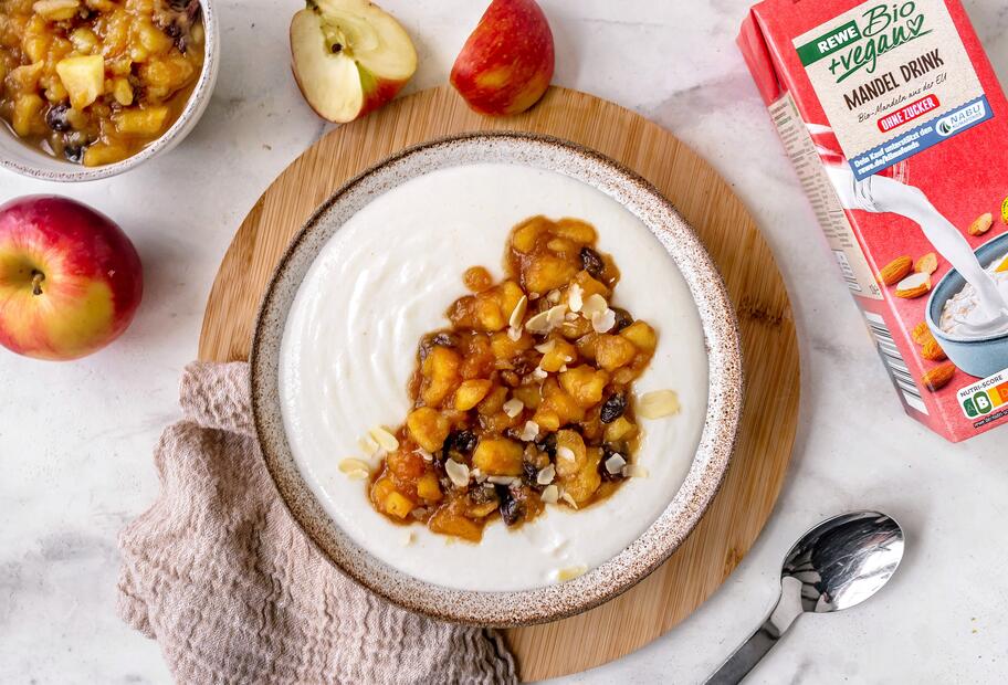 Bratapfel-Protein-Grießbrei