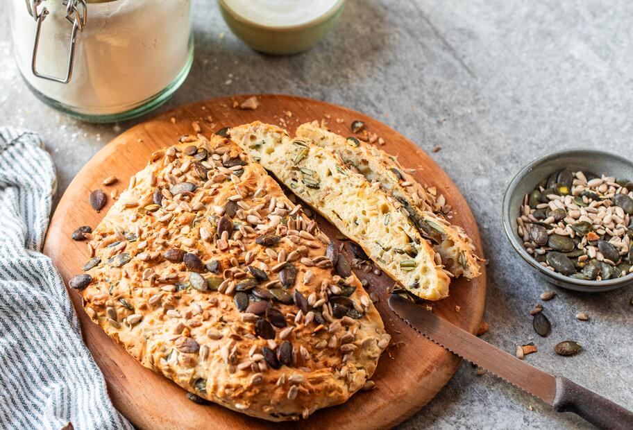 5-Zutaten-Körnerbrot aus dem Airfryer