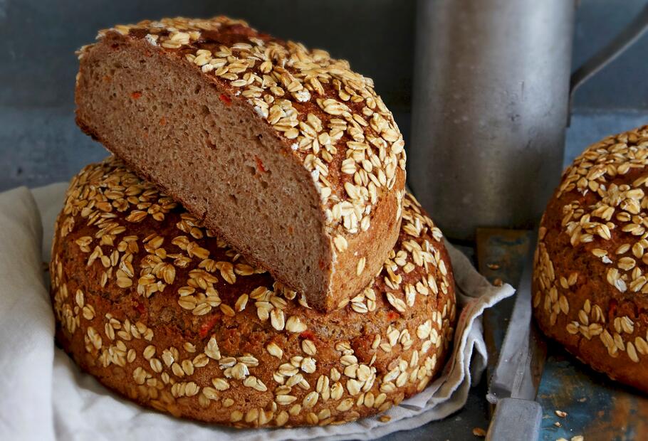 Fitnessbrot mit Dinkel und Karotten