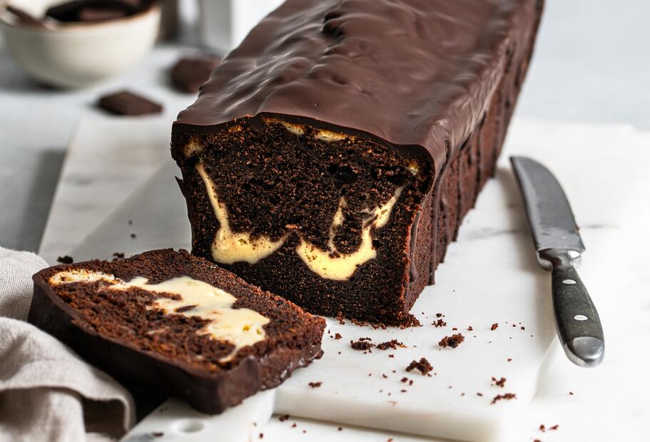 Schokokuchen mit Cheesecake Swirl