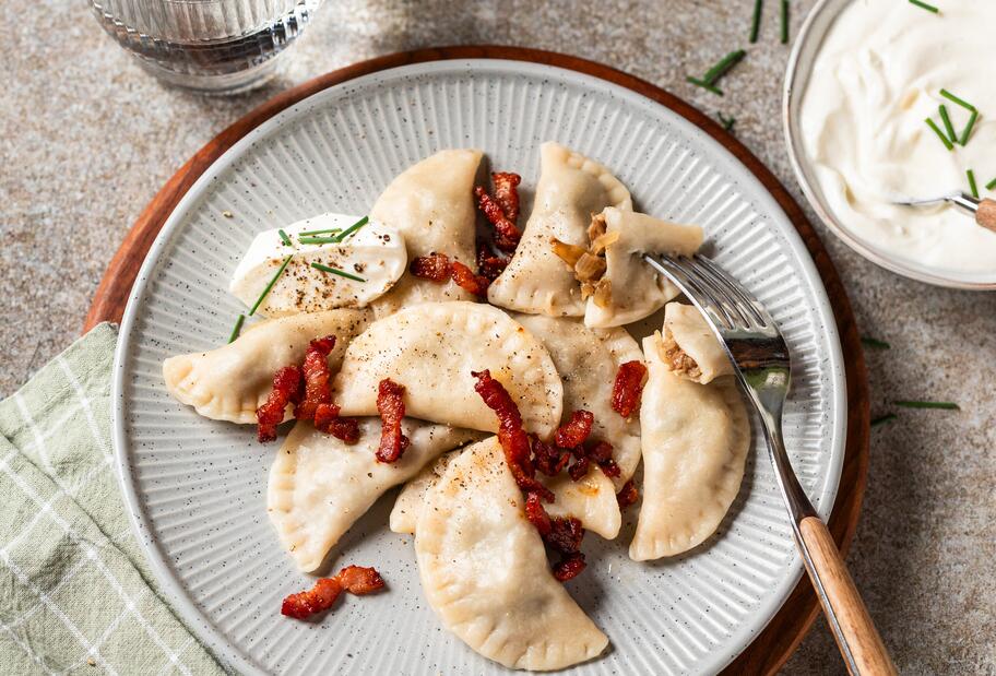 Pierogi mit Sauerkraut und Pilzen mit dem Thermomix®