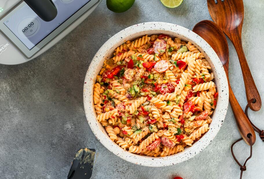 Cremiger Curry-Nudelsalat