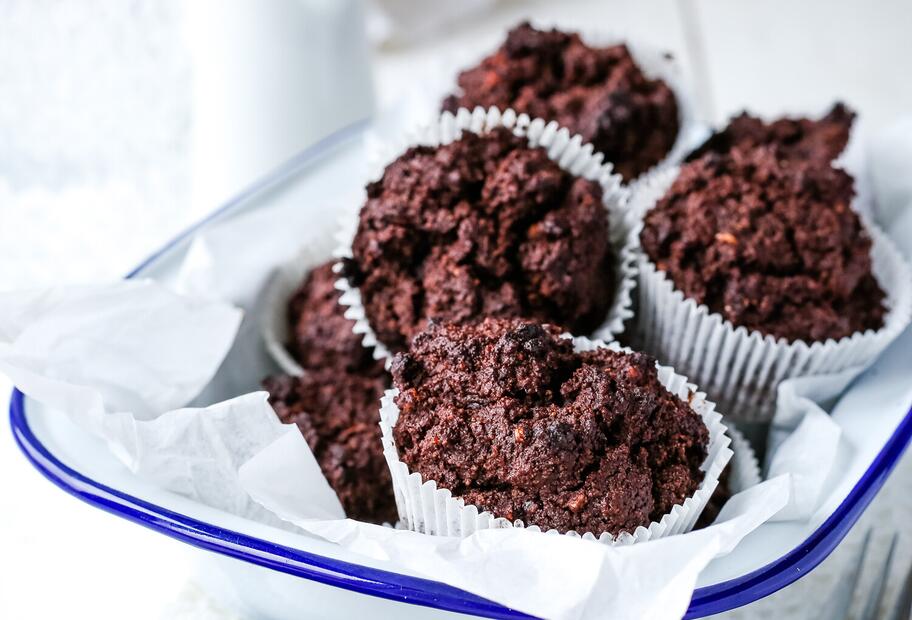 Low Carb Schoko-Mandel-Muffins