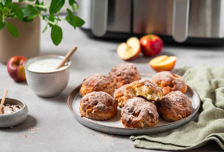Apfelballen aus dem Airfryer