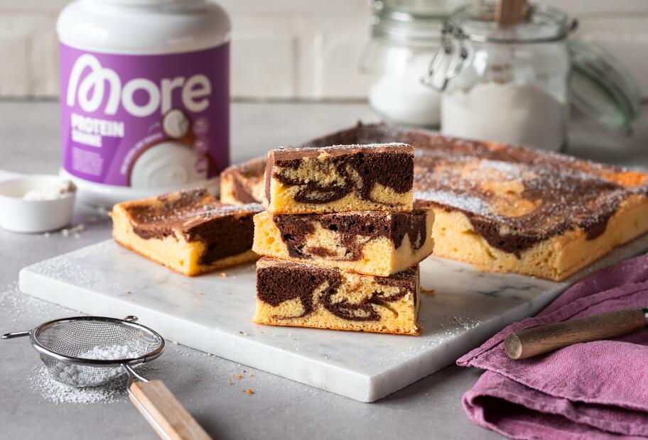 High-Protein-Marmorkuchen vom Blech