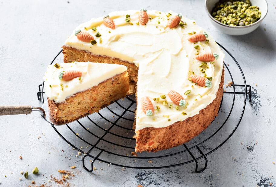 Karottenkuchen mit Frischkäse-Frosting
