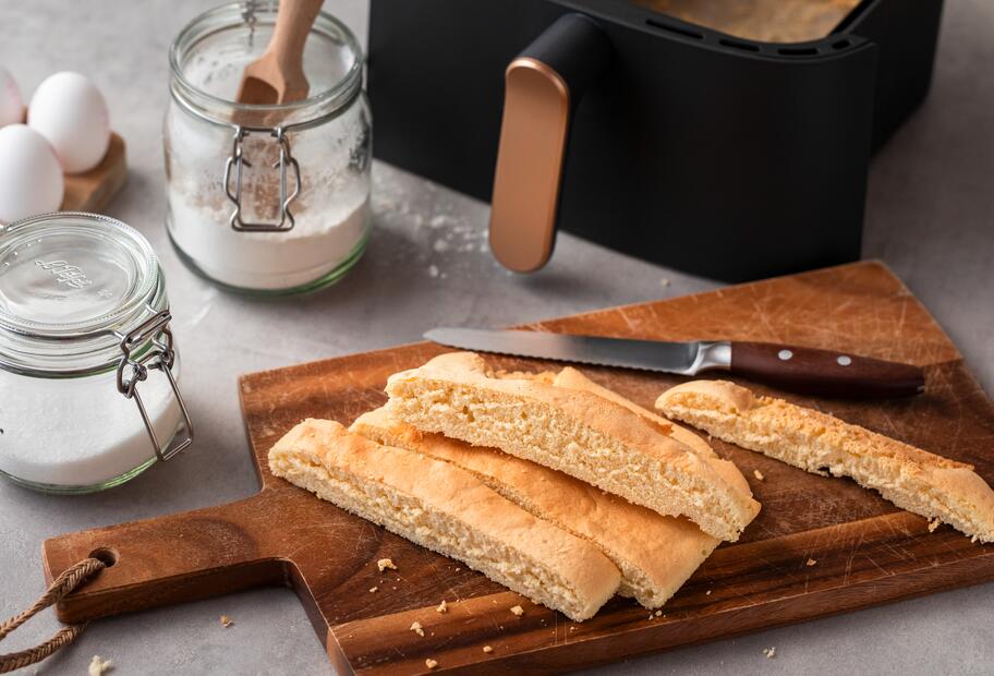 Schneller Tiramisu-Biskuit im Airfryer