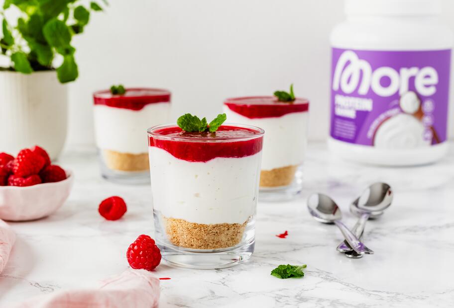 High-Protein-Cheesecake im Glas