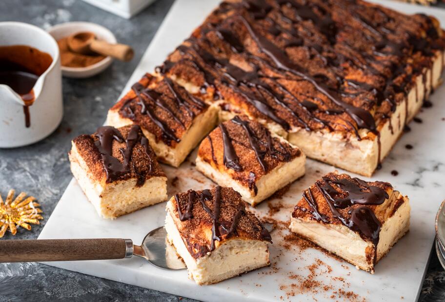 Churro-Cheesecake vom Blech
