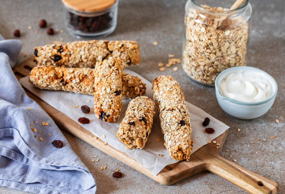 Schnelle Hafer-Müsli-Stangen