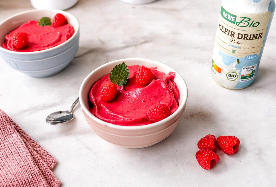 Kefir-Himbeer Eis