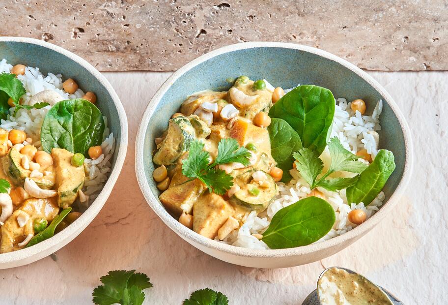 Leichtes Hähnchen-Zucchini-Curry