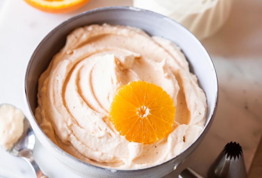 Orangen-Schlagsahne