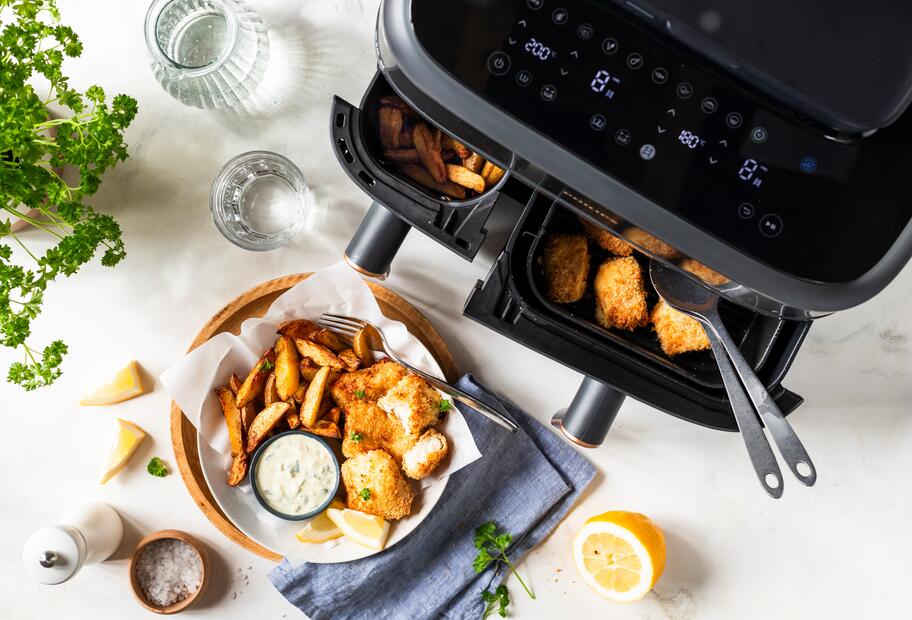 Fish & Chips mit Dip