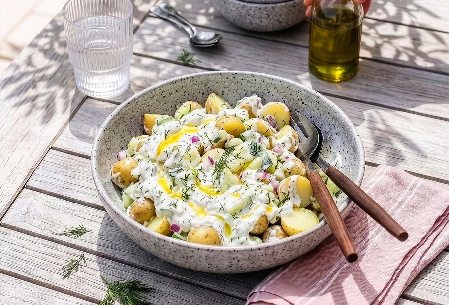 Griechischer Kartoffel-Zaziki-Salat