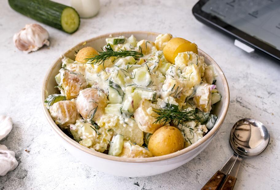 Griechischer Kartoffel-Zaziki-Salat