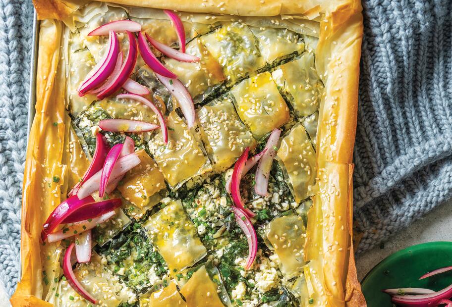 Schnelle Spanakopita