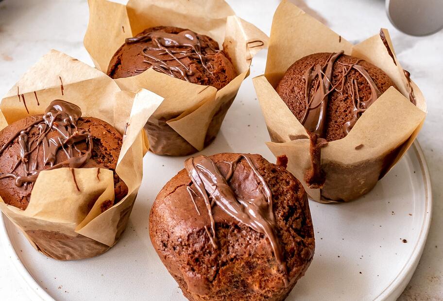 4-Zutaten-Nutella-Muffins im Airfryer