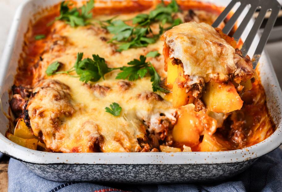 Kartoffel-Hack-Bechamel-Feierabendblech