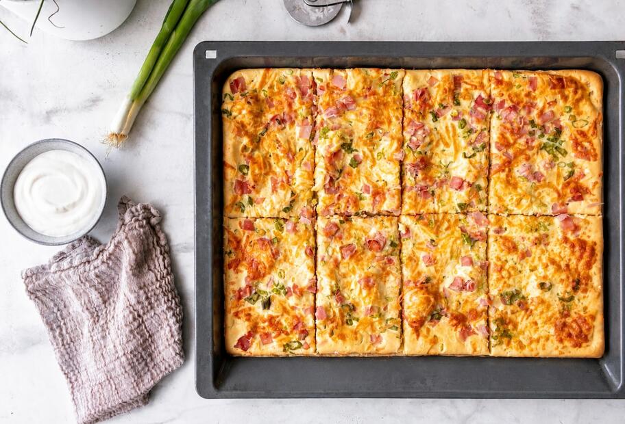 Ofenpfannkuchen Flammkuchen Style