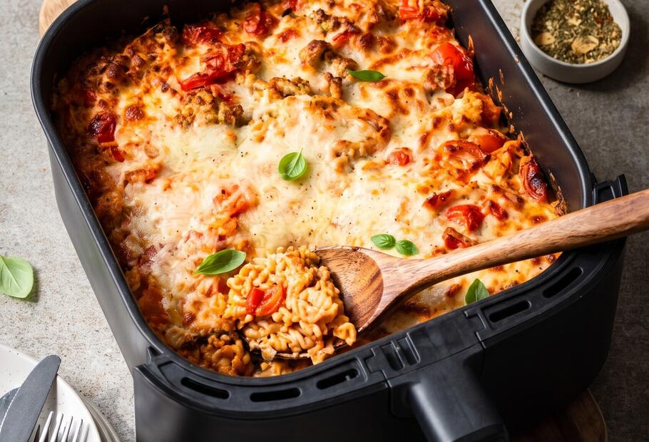 Airfryer-Feierabendblech Hähnchen Toskana