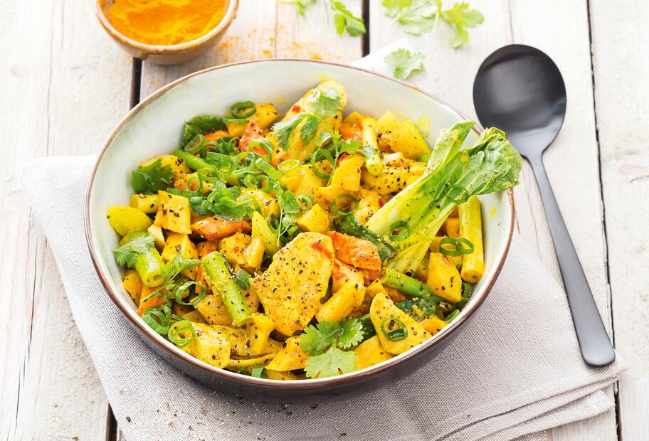 Indisches One-Pot-Hähnchencurry