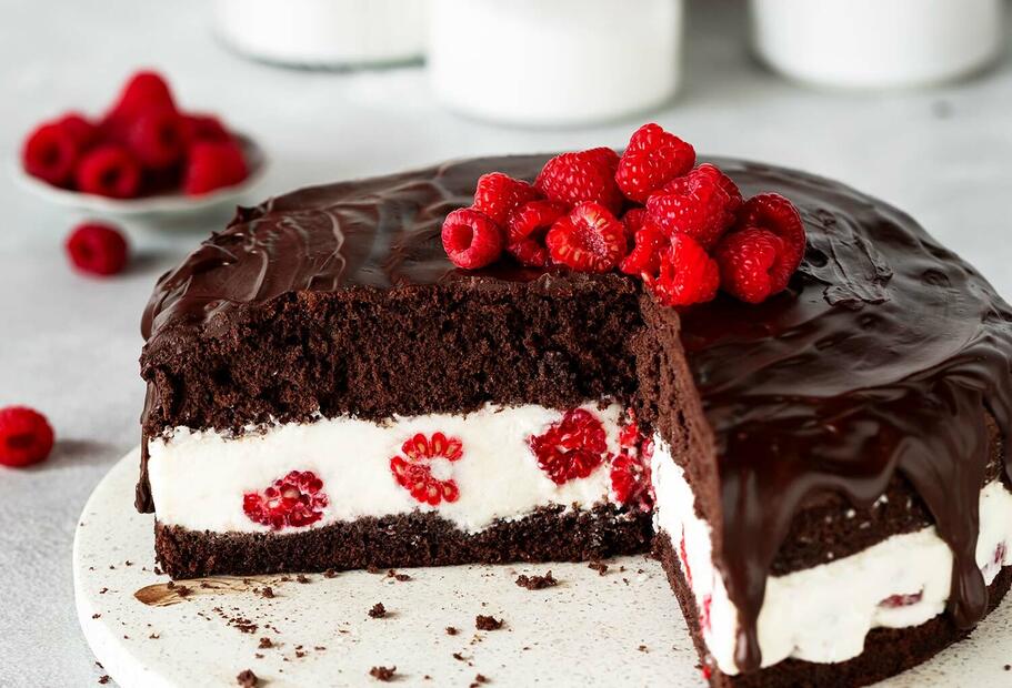 Schoko-Himbeer-Torte