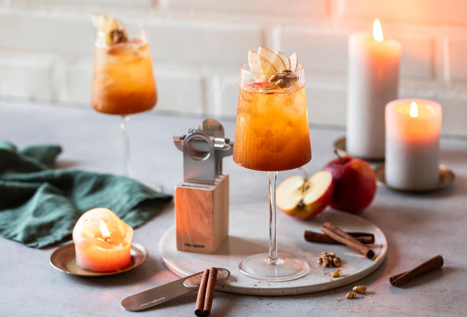 Bratapfel Spritz mit Zimt