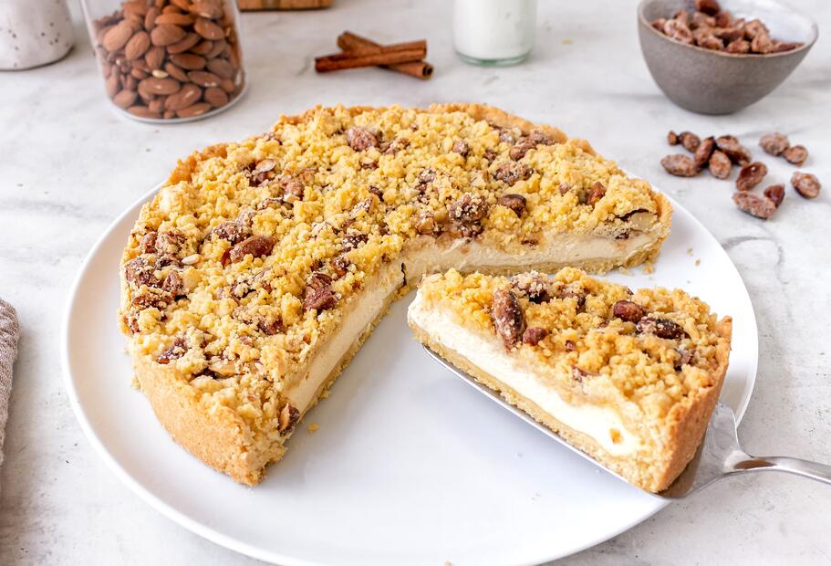 Gebrannte Mandeln Streuselkuchen
