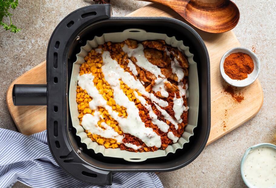 5-Zutaten-Bowl mit Veggie-Chicken